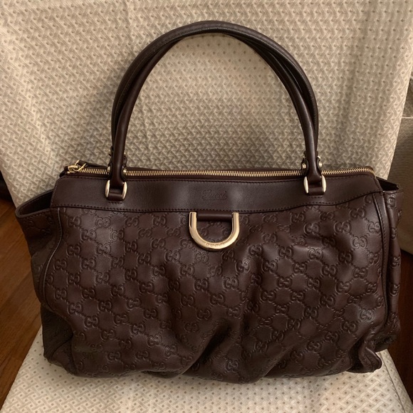 Gucci Handbags - Gucci Guccissima Tote Brown